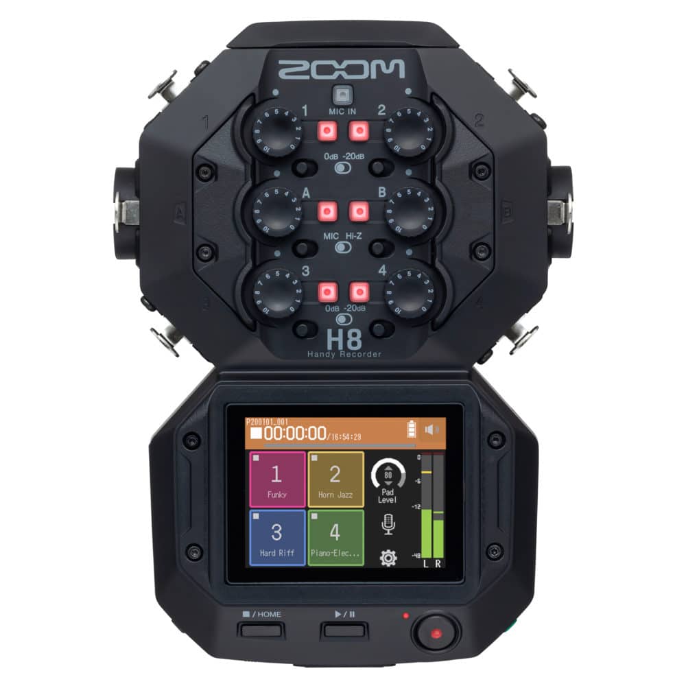 Zoom H8 Gravador Portátil Handy Recorder com 8 Entradas