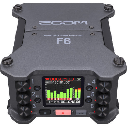 Zoom F6 Multitracker 6 Canais 32-Bit Float Gravador Profissional