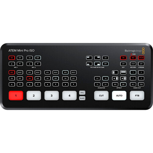 Blackmagic ATEM Mini Pro ISO Switcher HDMI para Produção ao Vivo