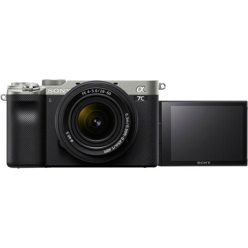 Câmera Sony A7C Kit 28-60MM Silver – Full-Frame 24MP, 4K, IBIS