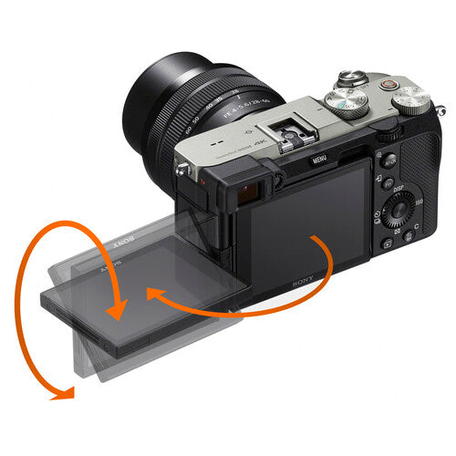 Câmera Sony A7C Kit 28-60MM Silver – Full-Frame 24MP, 4K, IBIS