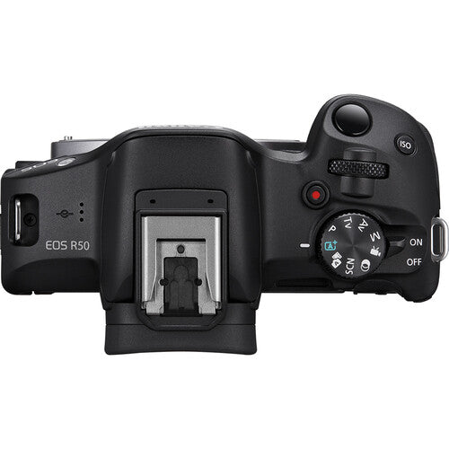 Canon EOS R50 + RF-S 18-45mm IS STM – Mirrorless APS-C Compacta
