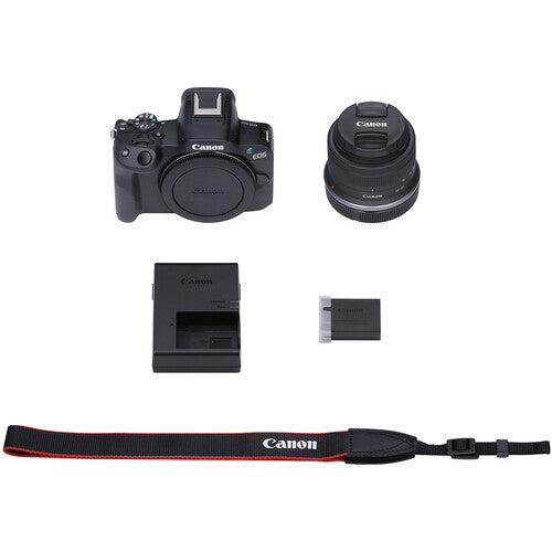 Canon EOS R50 + RF-S 18-45mm IS STM – Mirrorless APS-C Compacta