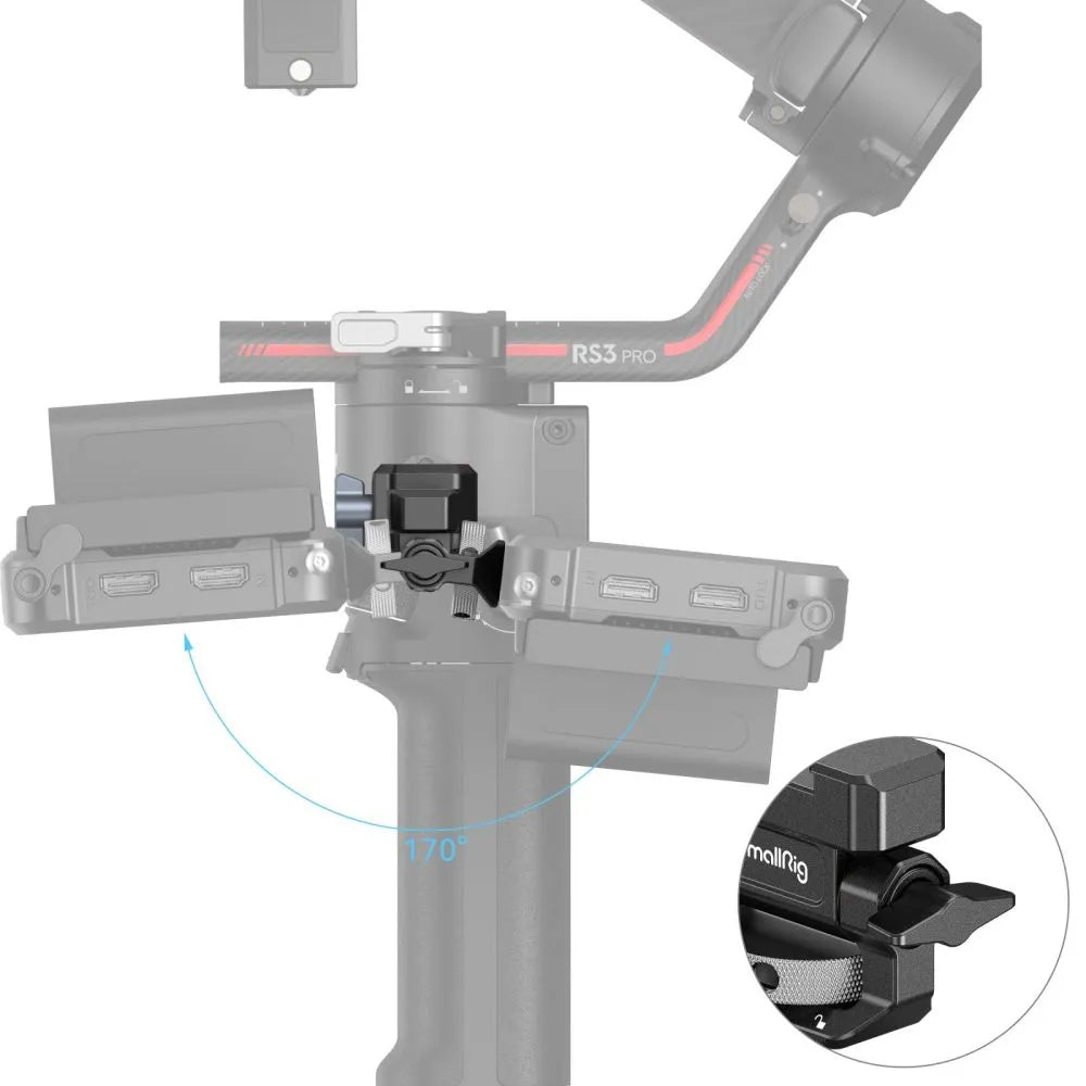 Suporte SmallRig para Monitor com Braçadeira NATO p/ DJI RS2 RS3 RS4