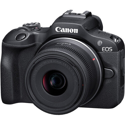 Canon EOS R100 + RF-S 18-45mm IS STM – Mirrorless APS-C Compacta