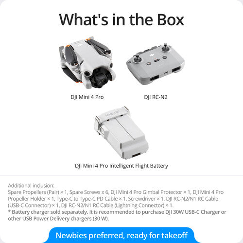 Drone DJI Mini 4 Pro Standard RC – 4K HDR, Sensor 1/1.3” e Controle RC-N2