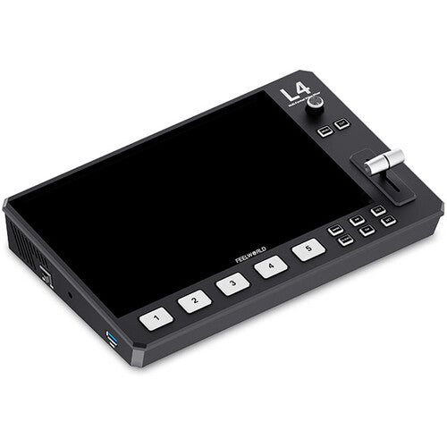 Feelworld L4 Video Switcher – 5 Canais Multiformato com Tela 10.1”