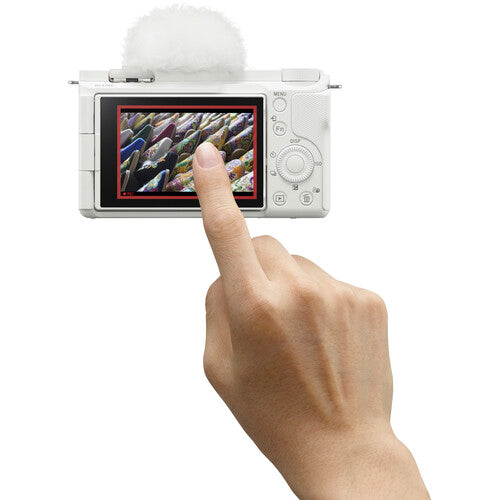 Câmera Sony ZV-E10 II Body White – APS-C 26MP, 4K 60p, AF Avançado