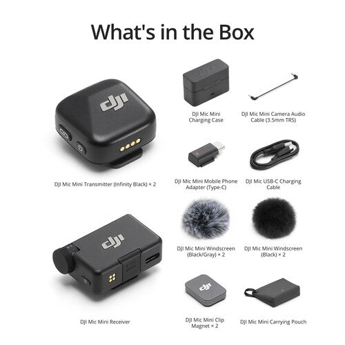 Microfone DJI Mic Mini 2 Sem Fio