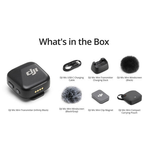 DJI Mic Mini Transmitter Infinity Black Microfone Sem Fio
