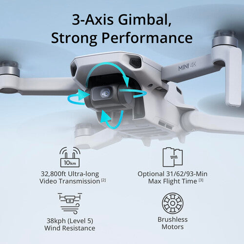 Drone DJI Mini 4K Fly More Combo Compacto 4K HDR