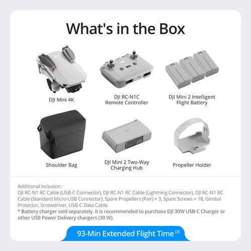 Drone DJI Mini 4K Fly More Combo Compacto 4K HDR