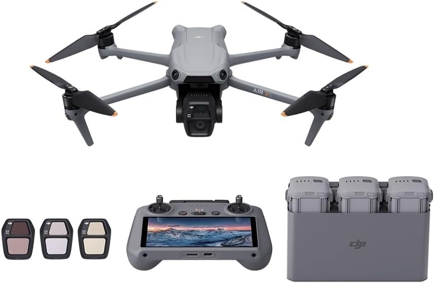 Drone Dji Air 3s Fly More Combo Rc Dual-câmera 50mp