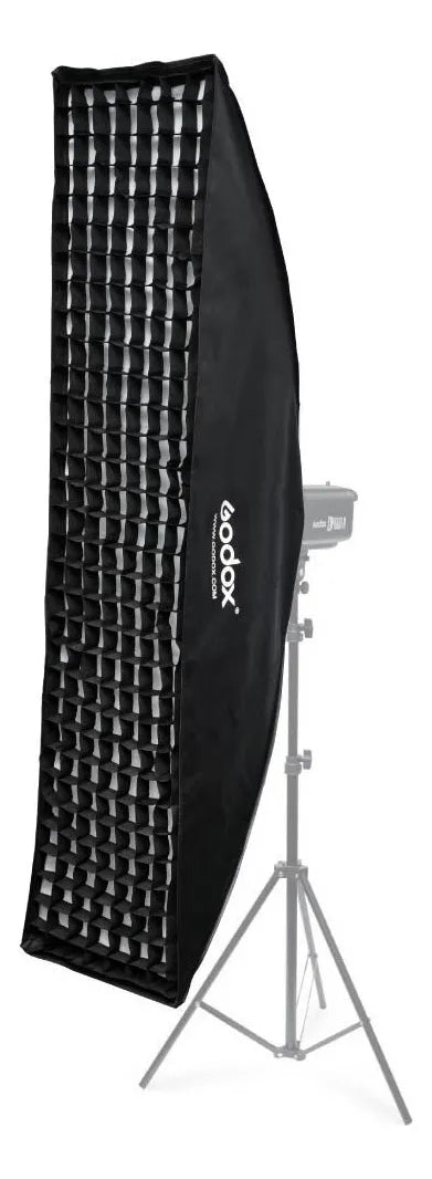Softbox Godox 35x160cm Bowens Retangular com Difusores e Grid