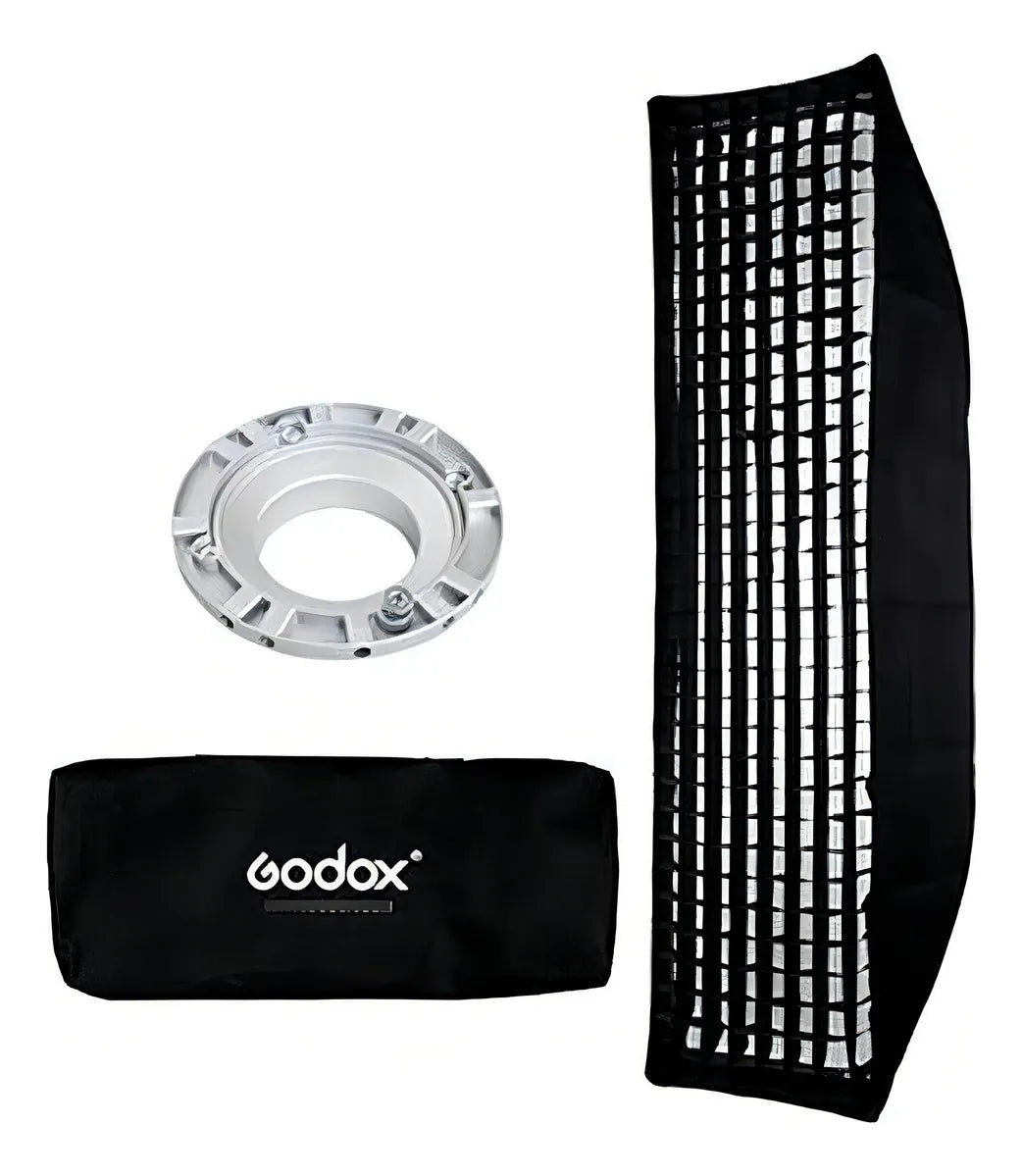 Softbox Godox 35x160cm Bowens Retangular com Difusores e Grid