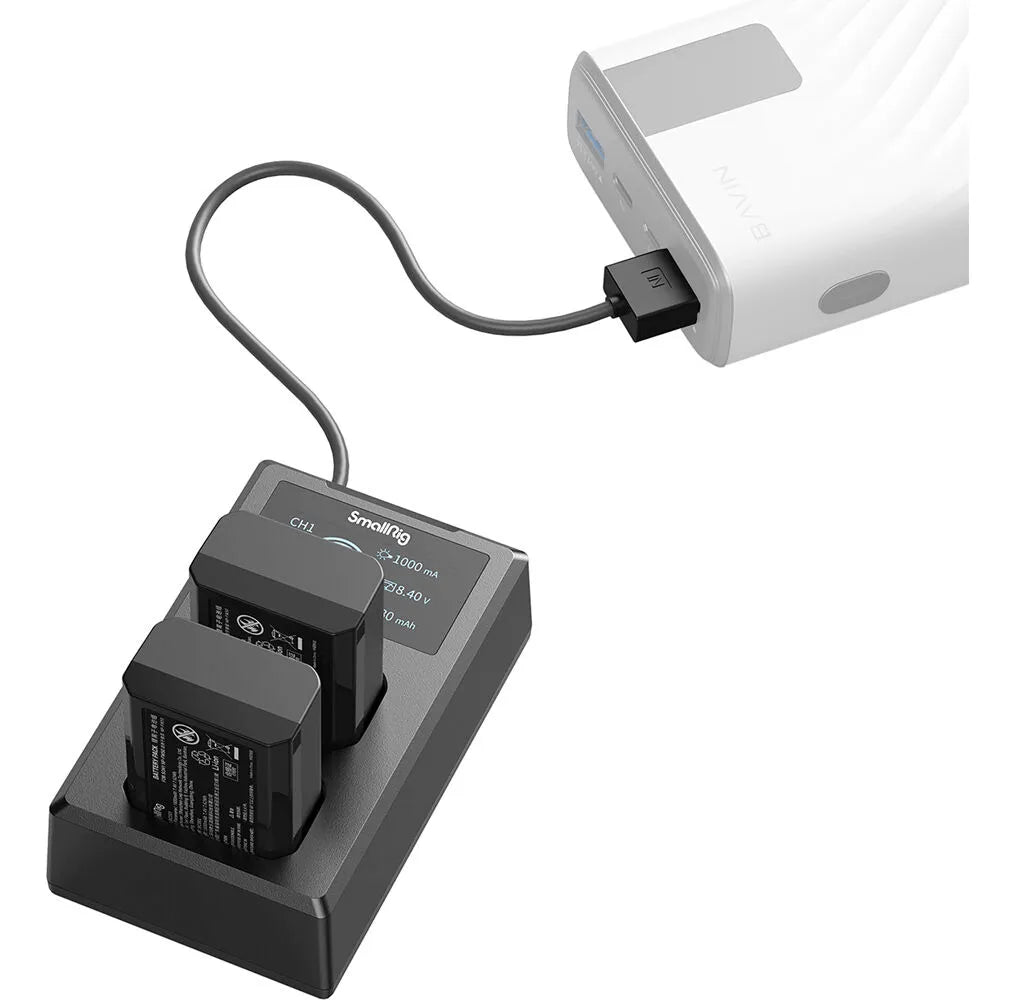 SmallRig Kit de Bateria e Carregador FW50 para Câmeras Sony Mirrorless