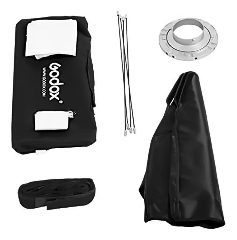 Softbox Godox 30x120cm Bowens com Tela Difusora e Grid