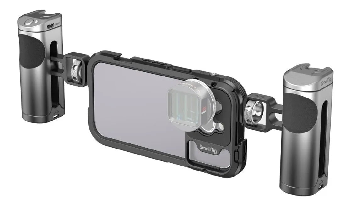 SmallRig Mobile Video Cage Kit Dual Handheld For iPhone 14 Pro