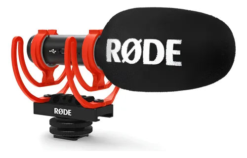 Rode VideoMic GO II Microfone Direcional Leve On-Camera e USB-C