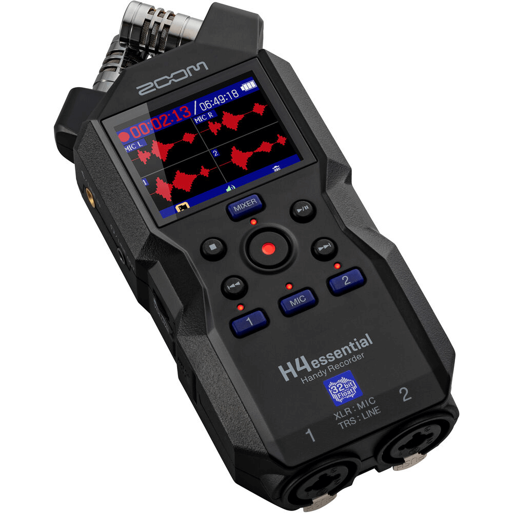 Zoom H4 Essential Gravador Portátil Handy Recorder 32-Bit Float