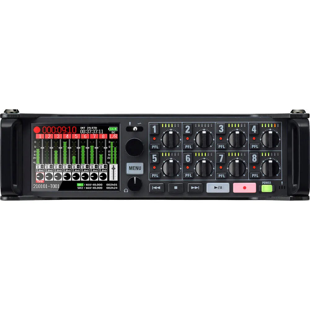 Zoom F8n Pro Gravador Multitrack 32-Bit para Áudio Profissional