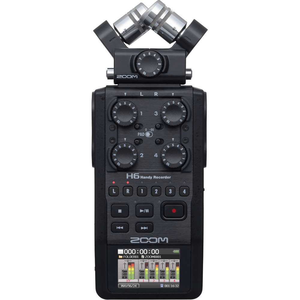 Zoom H6 Handy Recorder Gravador Portátil Modular 6 Entradas
