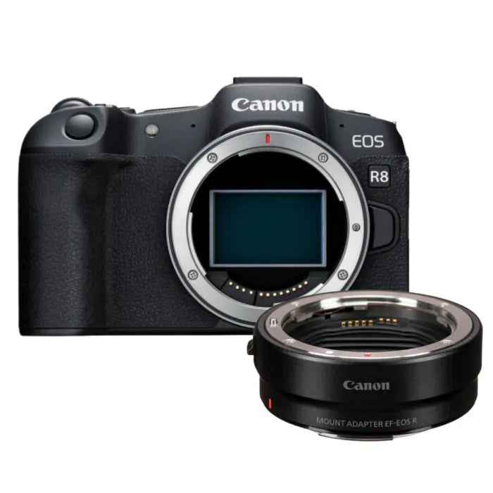 Canon EOS R8 Mirrorless + Adaptador EF-EOS R Kit Full-Frame
