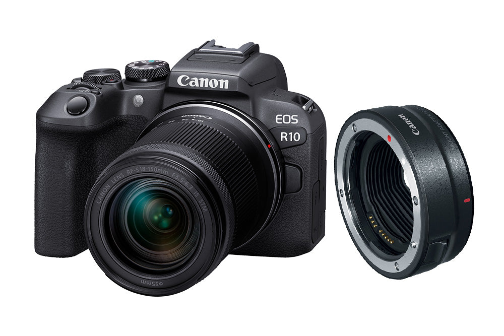 Canon EOS R10 Mirrorless + Adaptador EF-EOS R Kit Versátil