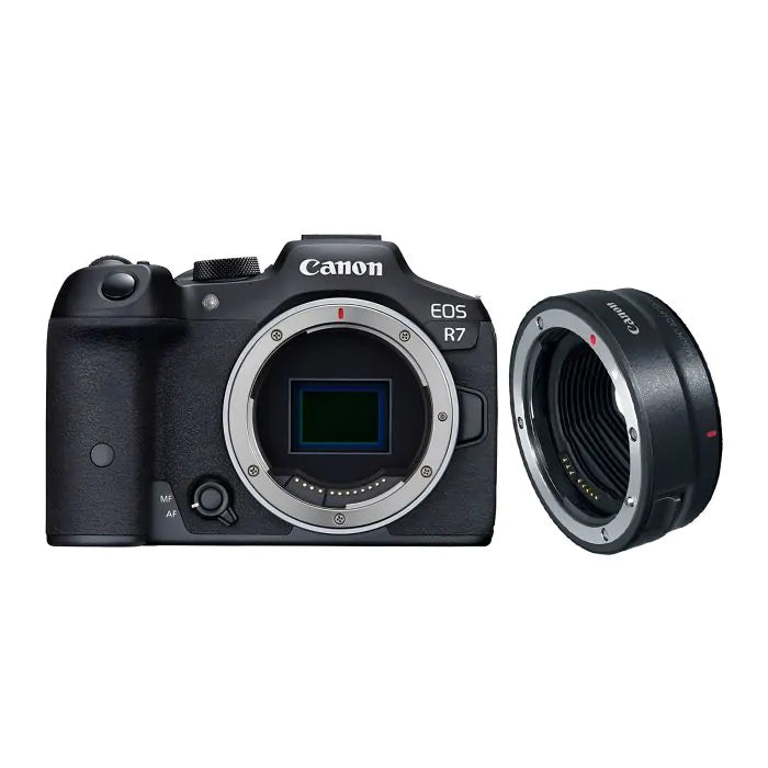 Canon EOS R7 Mirrorless + Adaptador EF-EOS R Kit Híbrido