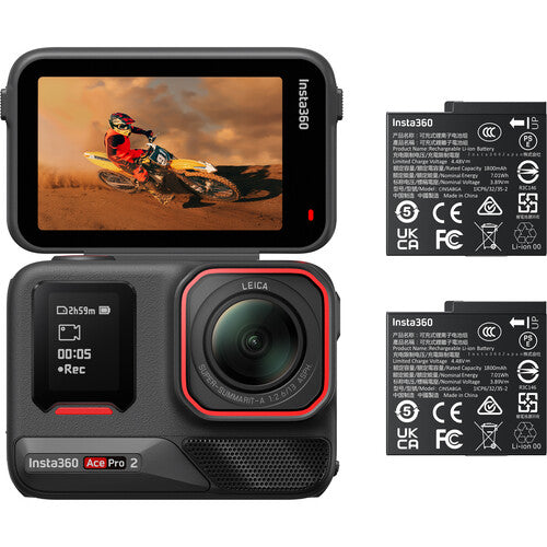 Insta360 Ace Pro 2 Dual Battery Câmera de Ação 8K Leica