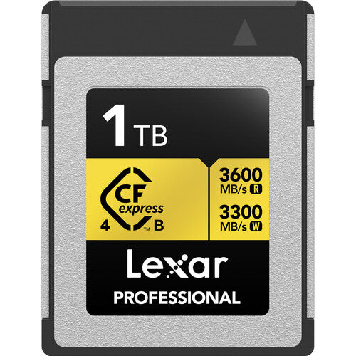Cartão Lexar CFexpress Tipo B 4.0 Gold 1TB 3600MB/s