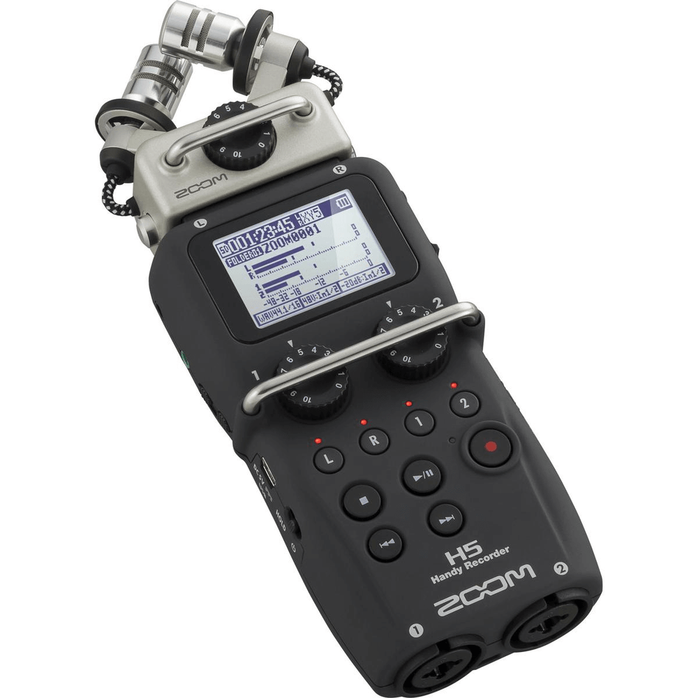 Zoom H5 Portable Handy Recorder Gravador de Áudio Profissional 4 Canais