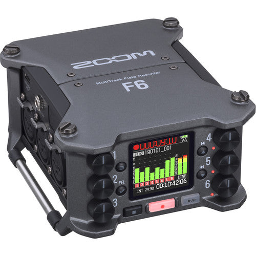 Zoom F6 Multitracker 6 Canais 32-Bit Float Gravador Profissional