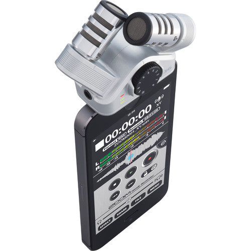 Zoom iQ6 Microfone XY Stereo para iPhone iPad Gravador Profissional