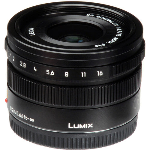 Lente Lumix 15mm f/1.7 ASPH Micro Four Thirds Leica DG Summilux