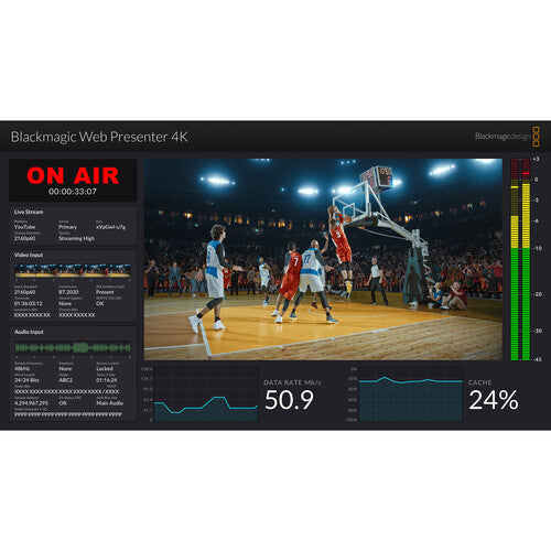 Blackmagic Web Presenter 4K Encoder para Streaming Profissional