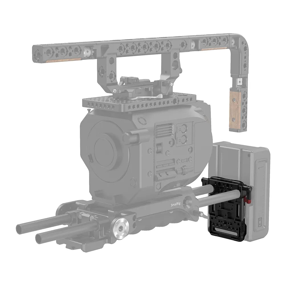 SmallRig Placa de Bateria V-Mount c/ Suporte Duplo 15mm