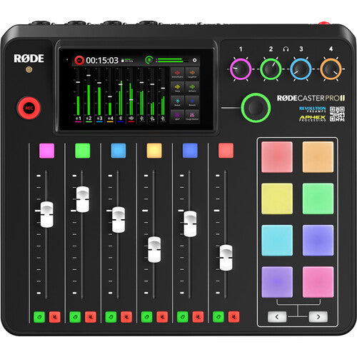 RodeCaster Pro II Mesa de Produção de Áudio para Podcast e Streaming