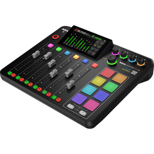 RodeCaster Pro II Mesa de Produção de Áudio para Podcast e Streaming