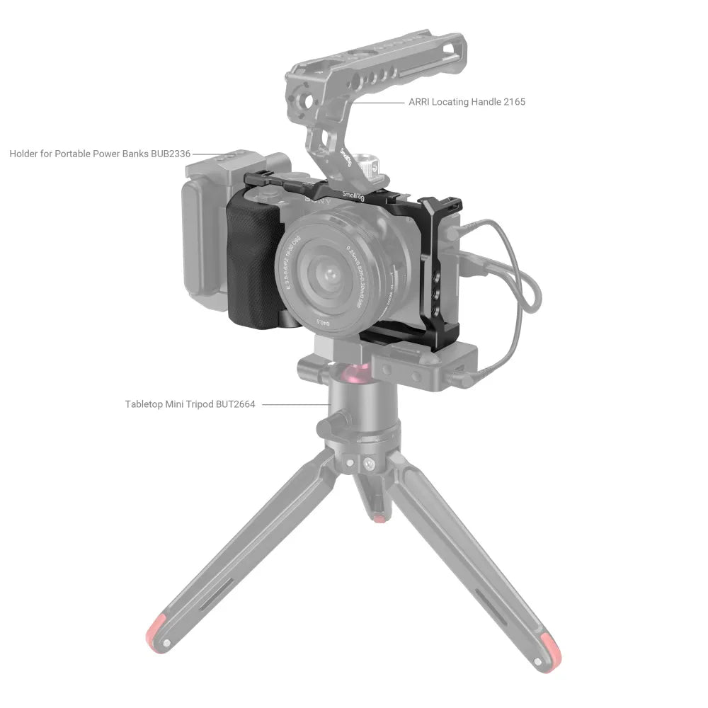 SmallRig Cage Grip Sony ZV-E10 3538B – Estabilidade e Rig Pro