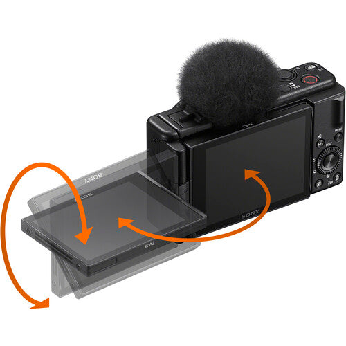 Câmera Sony ZV-1F Black – Compacta 20MP, 4K, Vlogging