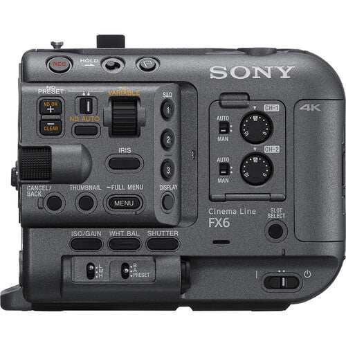 Filmadora Sony ILME-FX6 – Cinema Line Full-Frame 4K 120fps com Autofoco Avançado