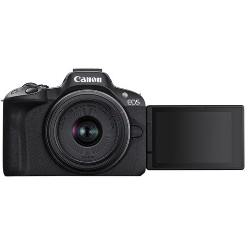 Canon EOS R50 + RF-S 18-45mm IS STM – Mirrorless APS-C Compacta