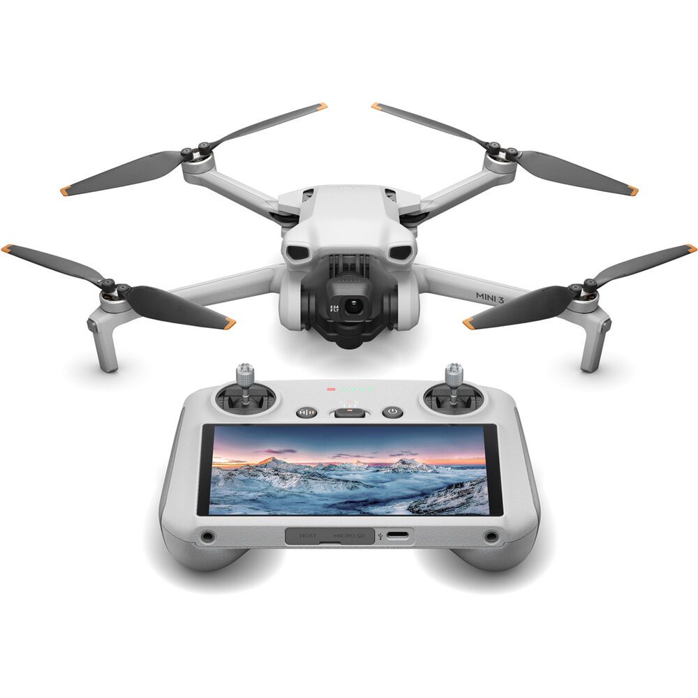 Drone DJI Mini 3 Standard com Tela DJI RC – Leve, 4K e Autônomo