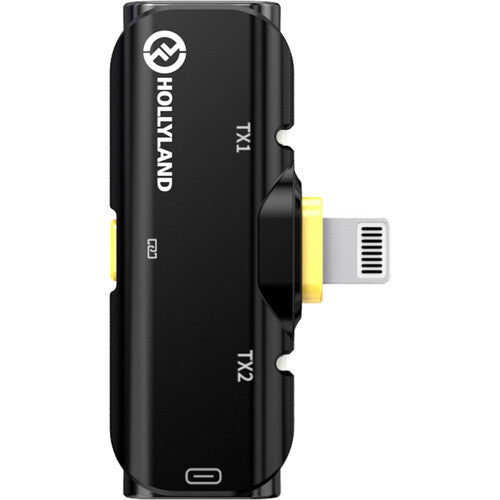 Hollyland LARK C1 DUO com cabo Lightning para dispositivos iOS
