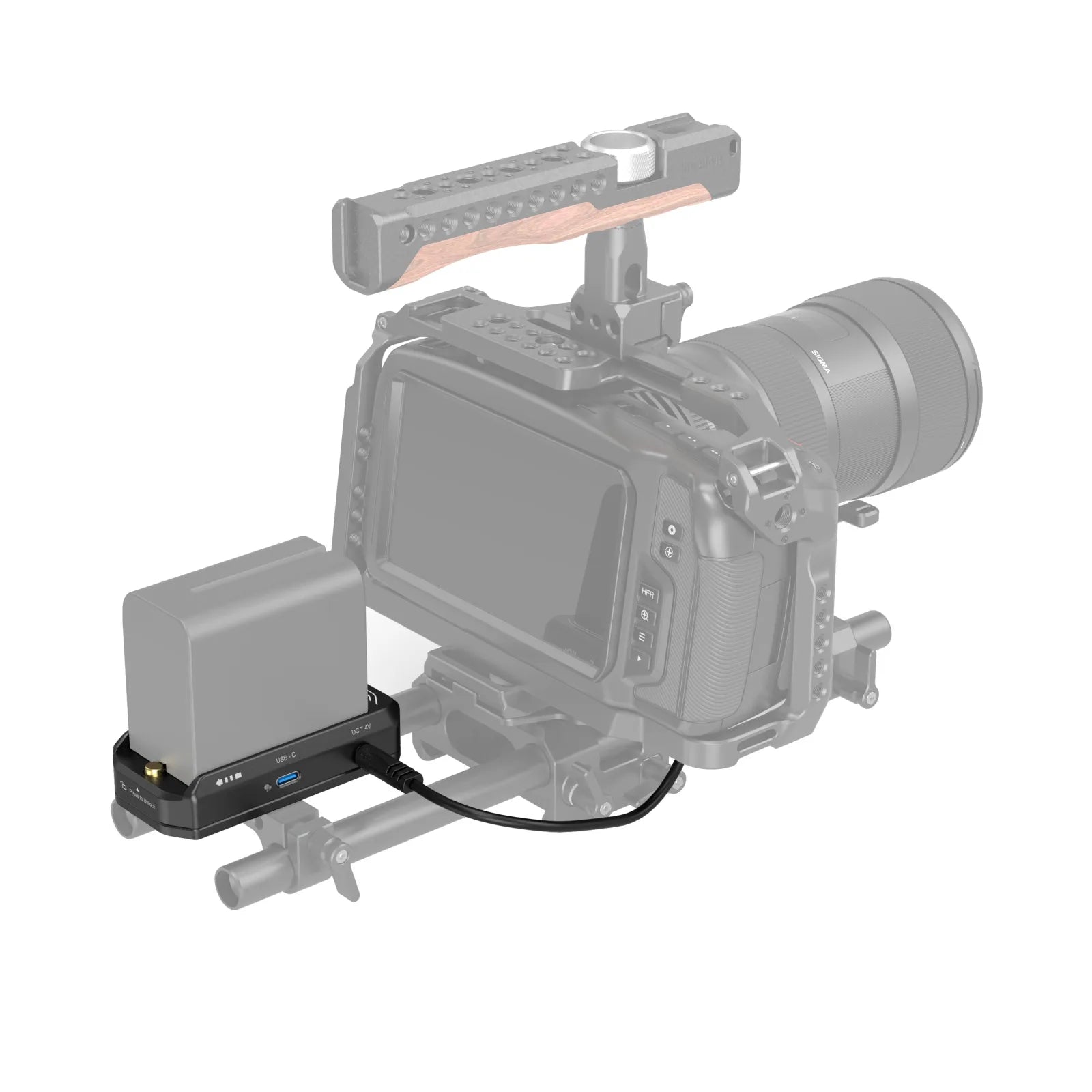 SmallRig NP-F Battery Adapter Kit For Canon R5/R5C BMPCC 4K/6K