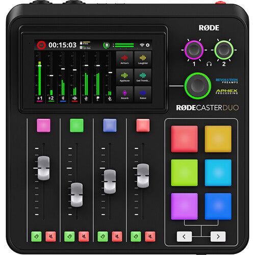 Rodecaster Duo Console de Áudio Compacto para Podcast e Estúdio