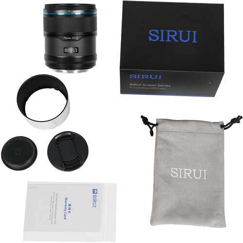 SIRUI Sniper 75mm F1.2 Xマウント Lente Sirui Sniper 75mm F1.2 Autofocus E-Mount APS-C Black (Sony)