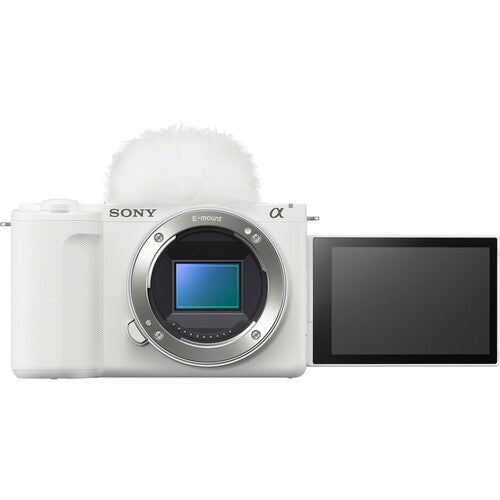 Câmera Sony ZV-E10 II Body White – APS-C 26MP, 4K 60p, AF Avançado