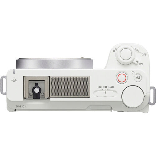 Câmera Sony ZV-E10 II Body White – APS-C 26MP, 4K 60p, AF Avançado